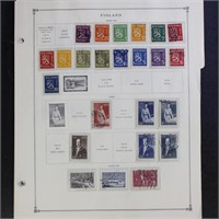 Finland Stamps Mint Hinged and Used on pages in
