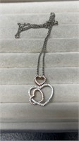 Sterling Silver 18" Chain With Heart Pendant