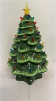 14" Ceramic lighted Christmas Tree