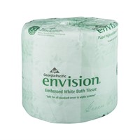 Envision 1-Ply Embossed Toilet Paper-24 ROLLS