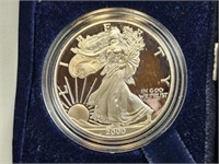 2000P American Eagle Dollar 1 oz proof silver...