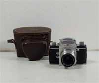 Vintage Thagee Dresden EXA camera with leather