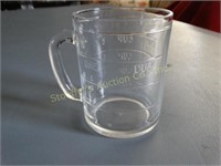 Vintage Hazel Atlas Glass Measuring cup 8 oz.