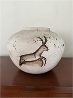 Large Round Mexican Clay Vase