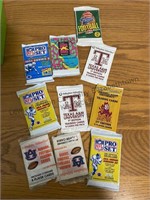 10 pack Assortment of trading cards from the 90s