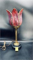 Beautiful Stained Glass Tulip Lamp