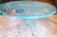 Vtg. Patio Table 48"R x 30"T