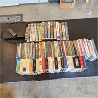 Blu-ray Player DVD's VHS & Storage Shelf Lot