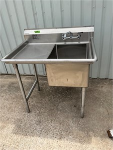 Winholt stainless steel prep sink