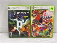 LOT OF 2 XBOX 360 GAMES IN CASE - QUBED AND