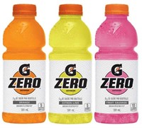 28-Pk Gatorade Zero - Club Size Drink, 591ml