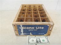 Vintage Econo-Lite Lamp Fuel Divided Crate
