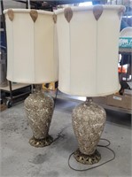 2 large MCM table lamps $$donated to Candor food