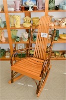 Handmade Vintage Amish Style Rocking Chair