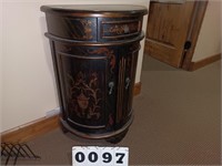 Oriental Storage Nightstand Cabinet 22w x 13d x