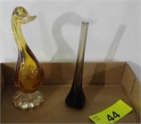 Glass Pitcher / Duck