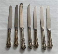 7 Sterling Silver Handled Knives