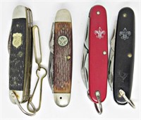 (4) Vintage Boy Scouts Of America Pocket Knives