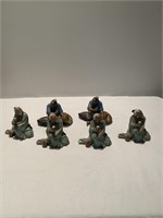 6 Oriental Figurines