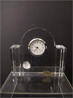 Val St. Lambert Westminster Crystal Desk Clock