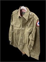 US military uniform shirt with patch Associated