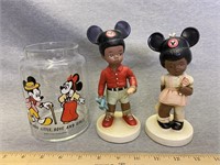 1972 Twinton Black Disney Figures. NOTES