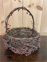 Early Twig Basket with Added Detail