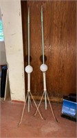 Antique Lightning Rods 67 inches tall