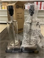 2 Table Lamp Bases x 2 Cases