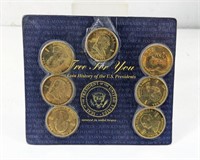 Coin History of US Presidents - 7 Coins, Solid