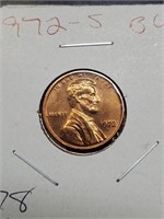 BU 1972-S Lincoln Penny