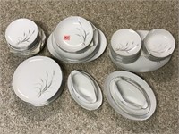 "Silver Rythm" Dishware Set By Kyson's Fine China