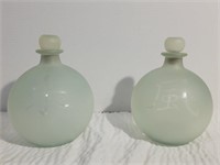 Frosted Glass Spherical Decanters