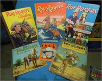 (6) Vintage Roy Rogers Cowboy Annuals, Books, etc