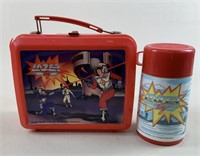 Vintage Aladdin Lazer Tag Lunch Box and Thermos
