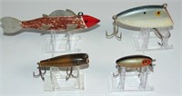 4 VINTAGE FISHING LURES