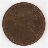 COLLECTIBLE GB 1874 ONE PENNY COIN