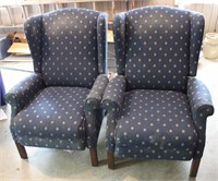 2 Blue Arm Chairs