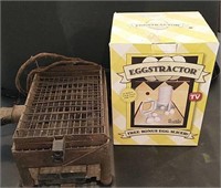 Antique Toaster and "Eggstractor"