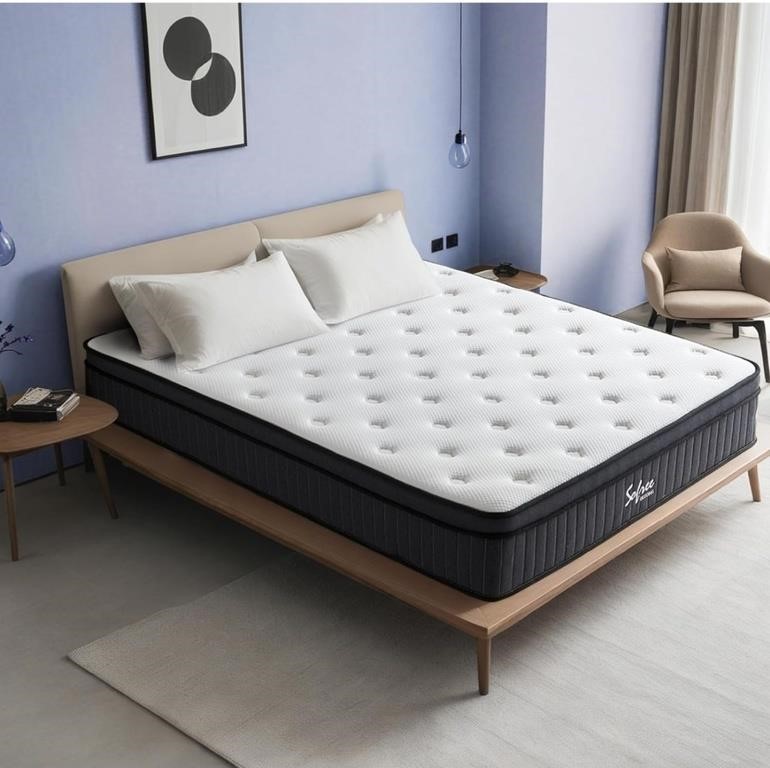 King Mattress, 12 Inch Memory Foam Hybrid