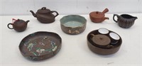 Group of Asian ceramic tea items