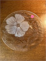 Glass Flower Plate (China Hutch)
