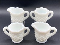 Westmoreland Milkglass Mini Creamers & Sugar Bowls