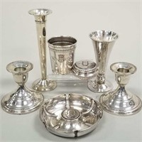 Group of sterling silver articles including 1836