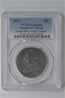 1834 Capped Bust Half PCGS VF Details