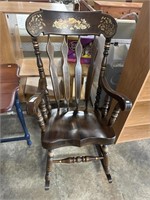 Hitchcock Style Rocking Chair.