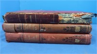 3 Antique Books-Spanish 1890s