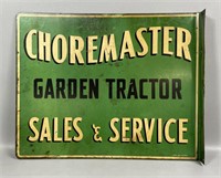 Choremaster Garden Tractor Sales & Service Sign