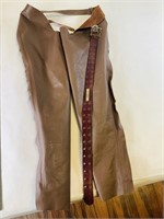 Algner Hand Crafted Celamrba Leather Chaps