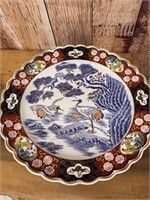Vintage Japanese Imari Arita Porcelain Plates 16"